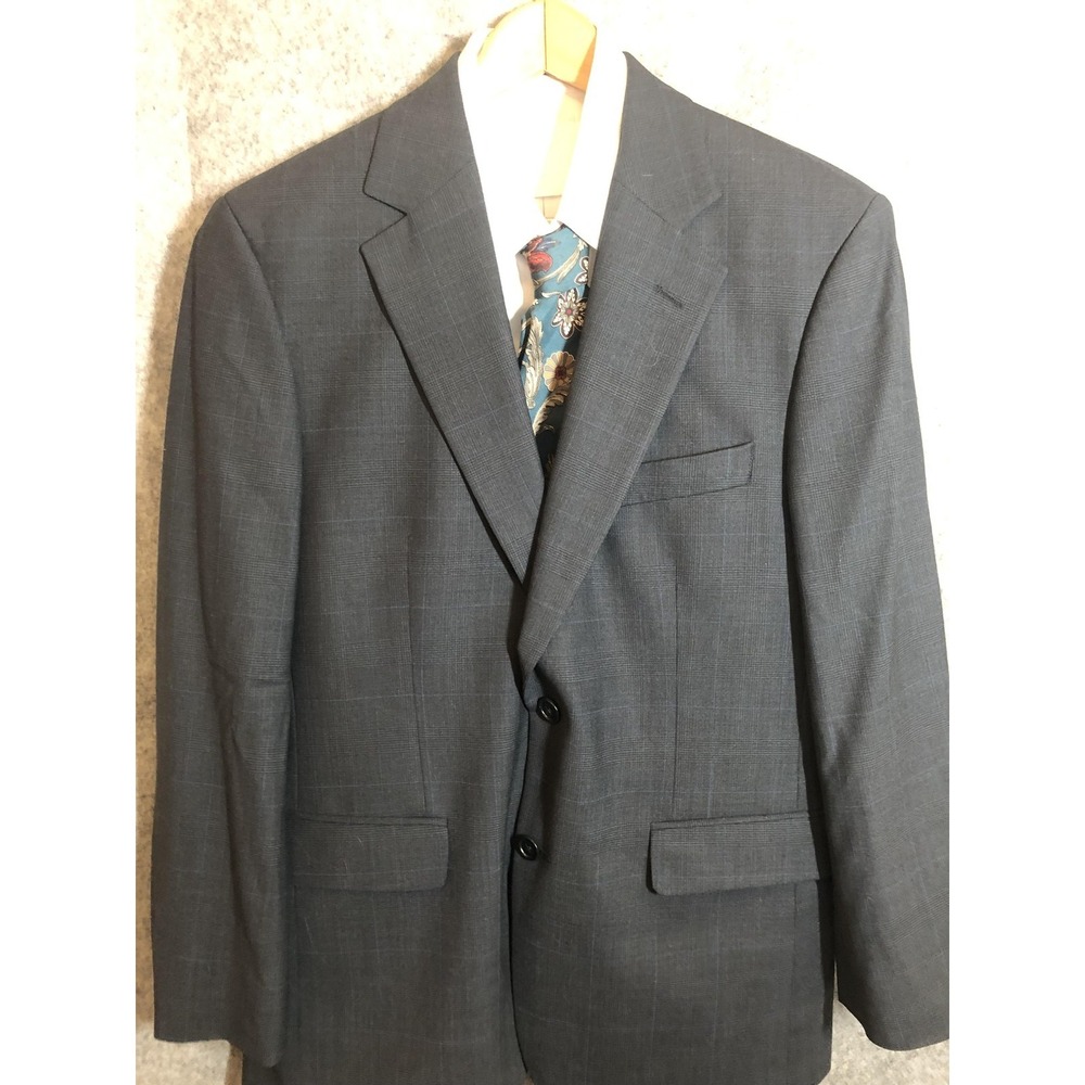 Brooks Brothers Blazer Mens 39S Navy Plaid 346 Wool Stretch‎ Suit Coat Jacket